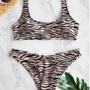 Animal print bikini